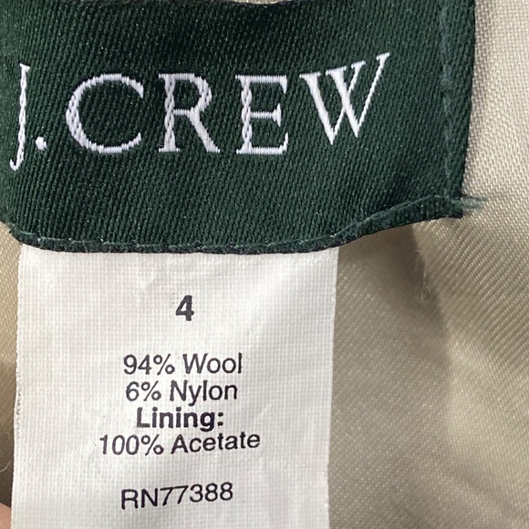 J crew Elegant Blue wool Women's Coat size 4 - Picture 5 of 14